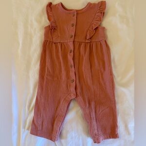 Carter’s Baby Crinkle Jersey Jumpsuit in Pink